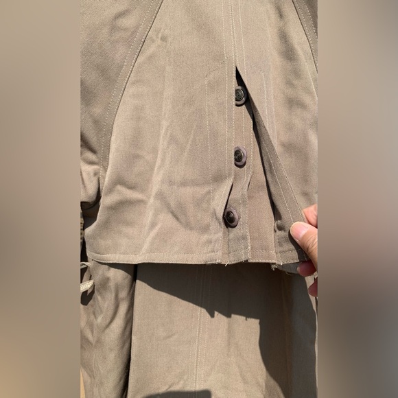 NWT vintage wool gabardine trench coat - Picture 15 of 16